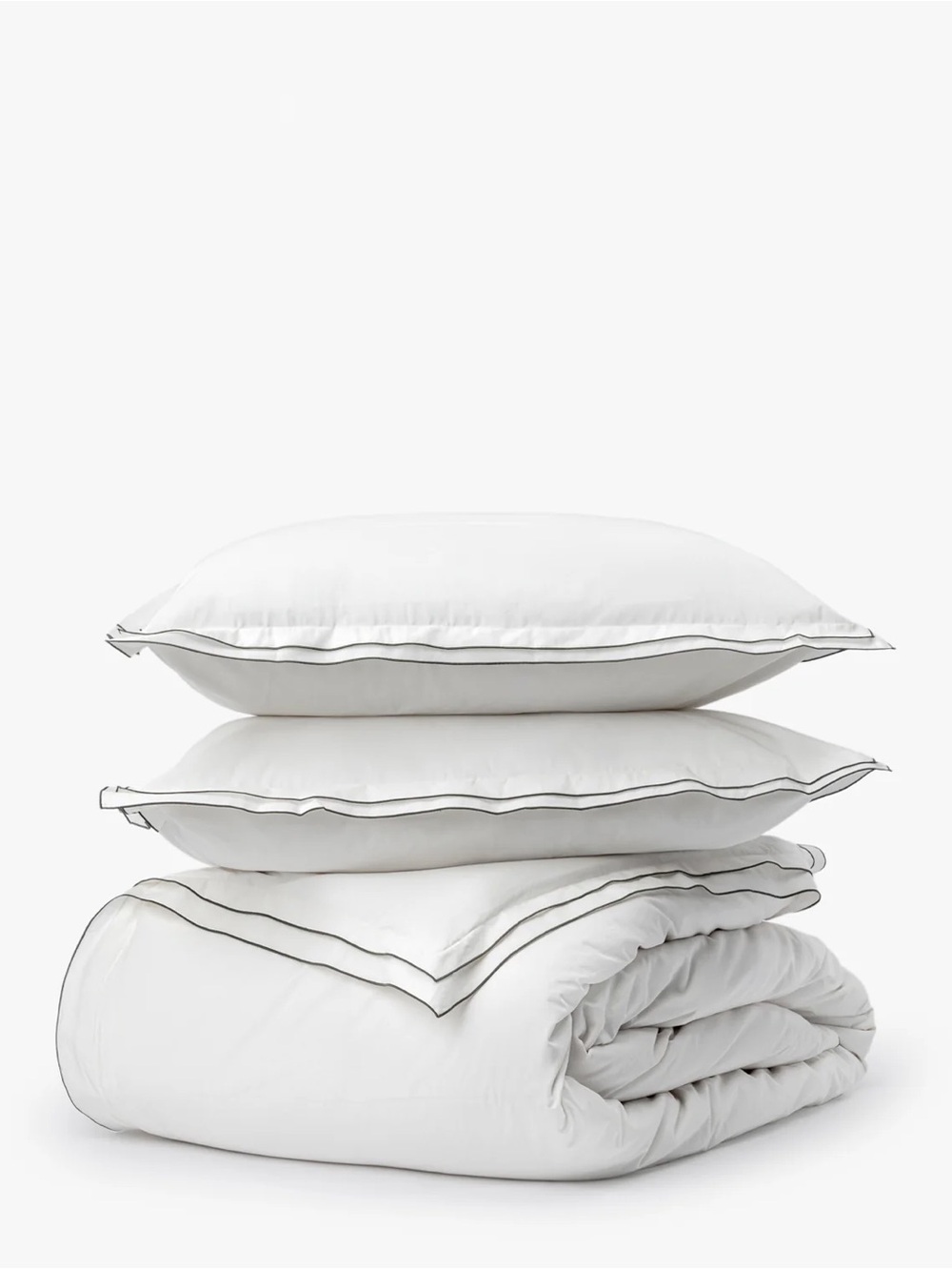 Devlin White Duvet Cover & Sham Set